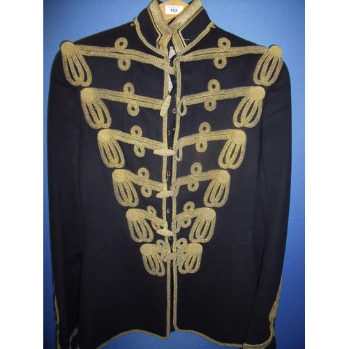 162 - Victorian Hussars Officer's dress tunic with gold rope work brockade