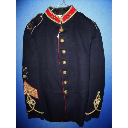 43 - SNCO`s East Anglian Territorial Royal Field Artillery uniform comprising of jacket & trousers with h... 