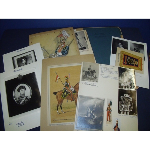 70 - Large collection of military historian/researchers material including albums/folders, photographs, c... 