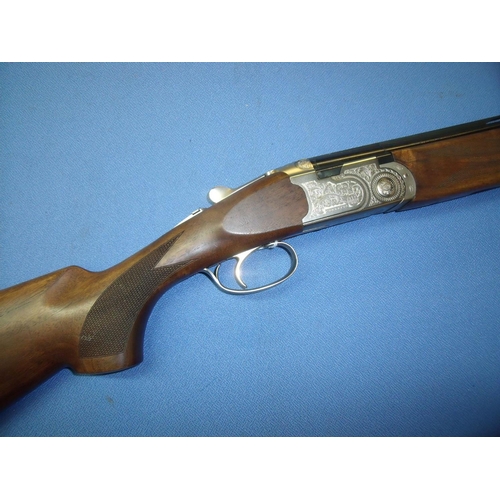 788 - Cased as new Beretta 20 bore over and under ejector Silver Pigeon shotgun, with 28 inch multi choke ... 