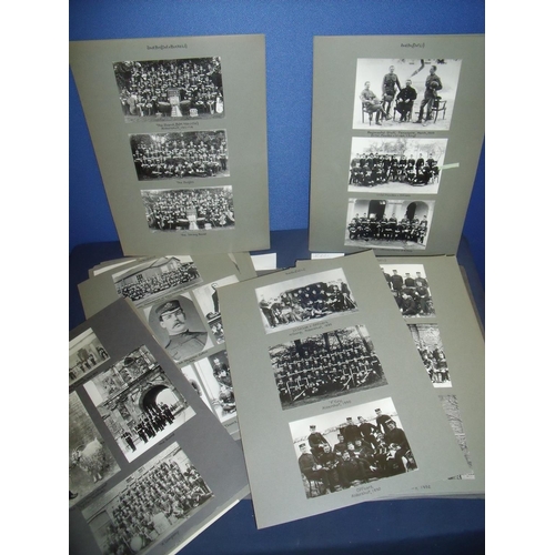92 - Four large folder albums of military historian/researchers material including various military ephem... 