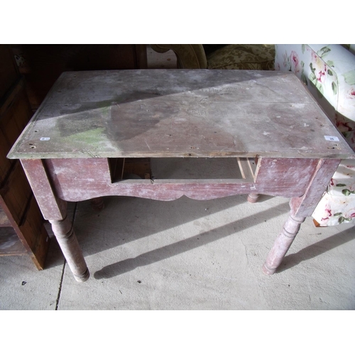 26 - Small side table suitable for a potting shed or greenhouse