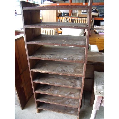 27 - Wooden shelving unit suitable for a shed