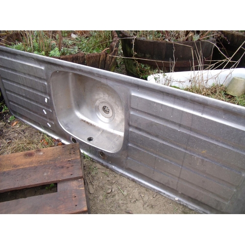 65 - Stainless steel sink unit