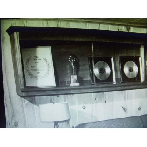 135 - Original Cash Box Award presented on behalf of the American Music Industry of America to Bill Haley ... 