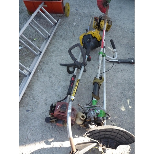 189 - Four strimmers in various condition for spare or repair