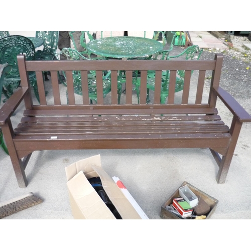 22 - Wooden garden bench