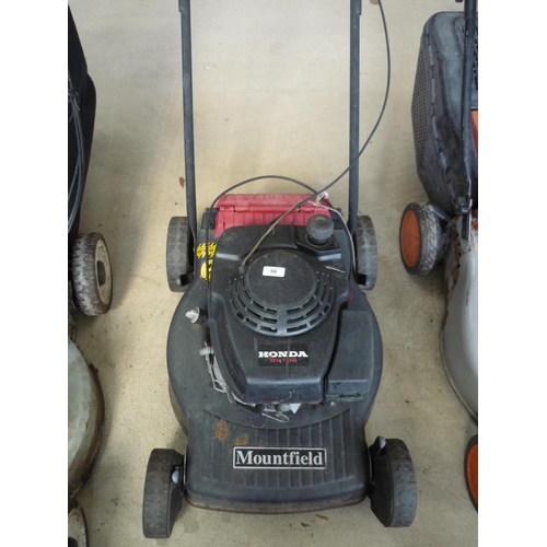 68 - Honda petrol mower by Mountfield