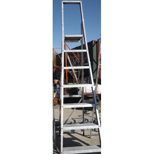 163 - Metal step ladder of seven steps