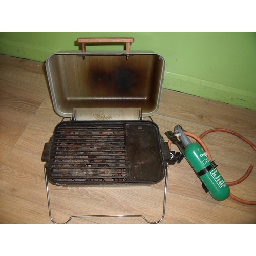 207 - Small portable Firefly gas BBQ with Chubb fire extinguisher
