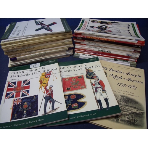 61 - Large selection of Osprey Man At Arms Series and other Osprey Military Publications, 37 volumes