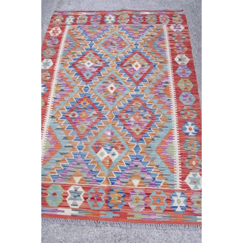 454 - Vegetable dye wool Chobi Kelim rug (148cm x 100cm)