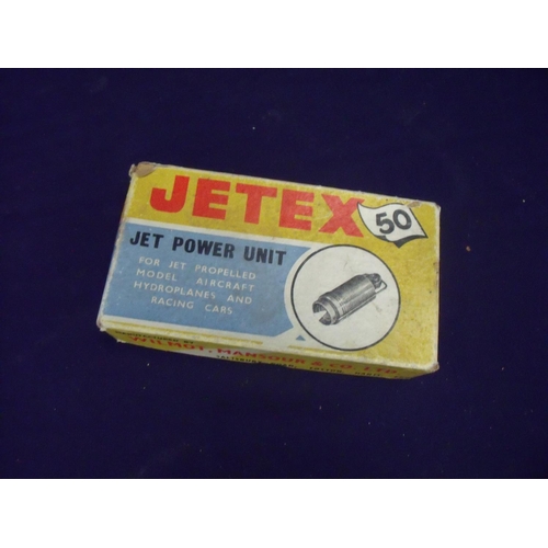 141 - Boxed Jetex 50 jet power unit for jet propelled model aircraft, hydroplanes and racing cars