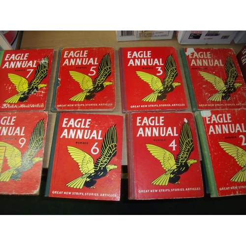 118 - Collection of twenty three Eagle annuals, various volumes from the 1960s and 1970s