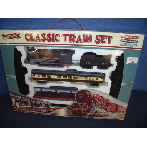 132 - Boxed as new Retro Toys Classic Train Set, OO gauge