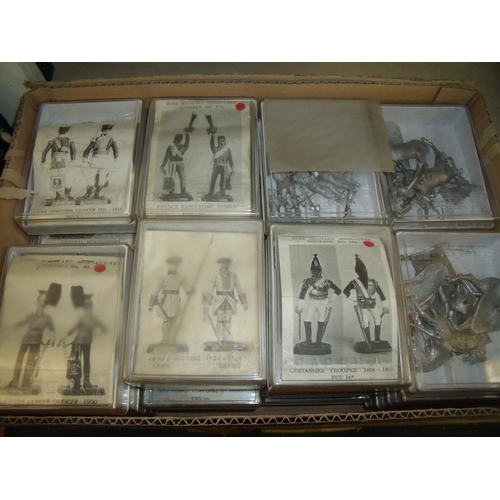 300 - Large quantity of unmade, boxed, cast metal Rose military miniatures, mostly Napoleonic war era