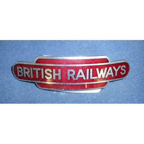 70 - British Railways enamel Western Region totem enamel cap badge by Toye London