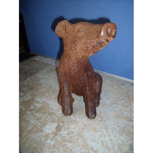 100 - A composite figure of a seated pig (30cm high)