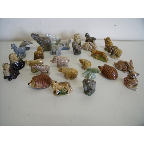 197 - Selection of various Wade Whimsy animal figures