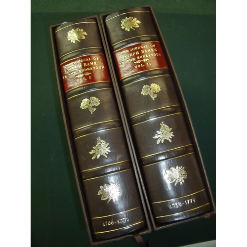 184 - 'The Journal of Joseph Banks in the Endeavour' Volumes 1 and 2, Genesis Publications, 1980, each wit... 