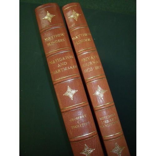 194 - Twin volume set Matthew Flinders 'The Deluxe and Complete Edition Navigator and Chart Maker and Priv... 