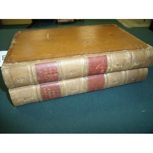 233 - Two volumes of 'Hallams Middle Ages' in leather bound covers from 1841