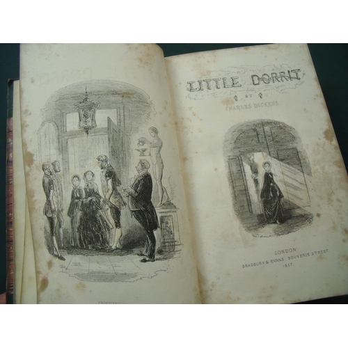 236 - Copy of 'Little Dorrit' by Charles Dickens, published 1857, with various plate illustrations