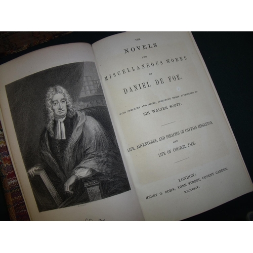 237 - Six copies of 'The Novels and Miscellaneous works of Daniel de Foe'