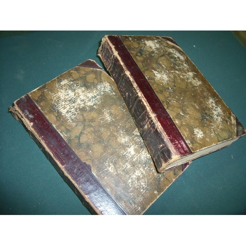 247 - Two first editions of 'The Posthumous Papers of the Pickwick Club' volume 1 and 2, dated 1837 by Cha... 