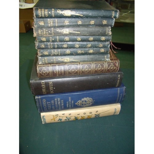 249 - Sundry collection of eleven books including 'The Book of Snobs' by Thackeray, 'Mr Midshipman Easy' b... 