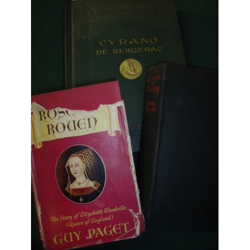 250 - Copy of Cyrano de Bergerac with embossed cover, a copy of 'The Rose of Rouen' and a copy of 'The Ros... 