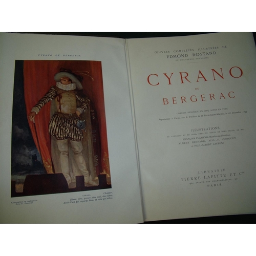 250 - Copy of Cyrano de Bergerac with embossed cover, a copy of 'The Rose of Rouen' and a copy of 'The Ros... 