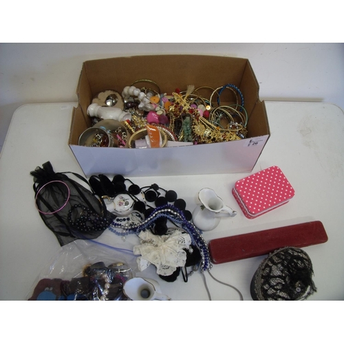 26 - Quantity of costume jewellery in one box