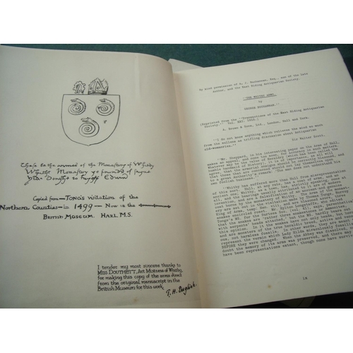 149 - 'An Introduction to the Collecting and History of Whitby Prints' by Thomas H English (Doctor English... 