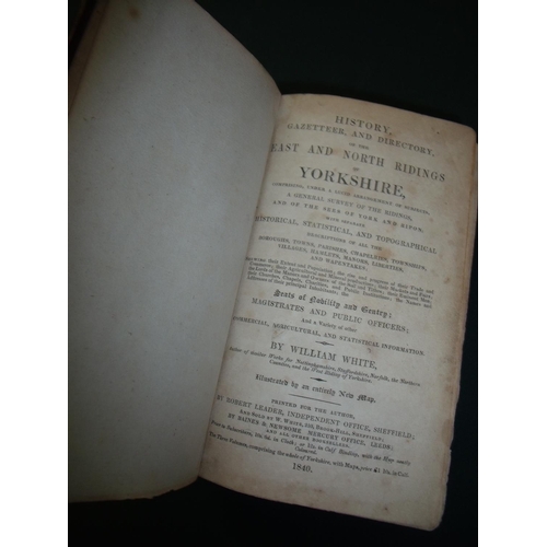 147 - 'History Gazetteer and Directory of the East and North Ridings of Yorkshire' by William White dated ... 