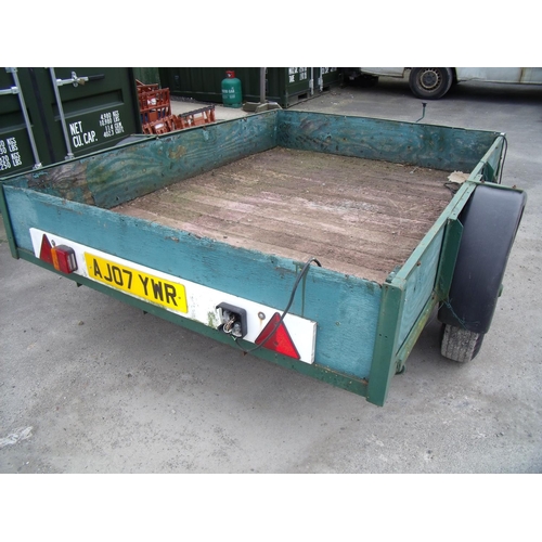 159 - Large single axle trailer