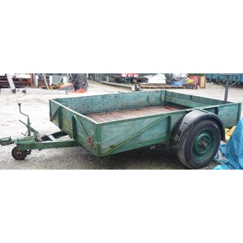 159 - Large single axle trailer