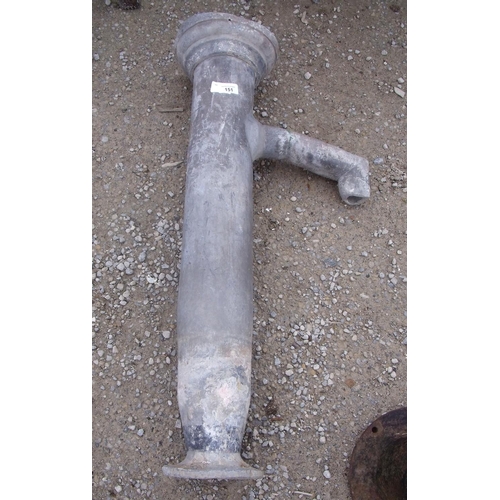 151 - 19th C lead water pump tap and column (length 81cm)