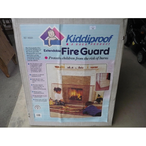 72 - Extendable fire guard made by kiddiproof products