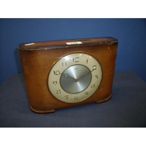 508 - Mid 20th C walnut cased 'The Savings Clock'