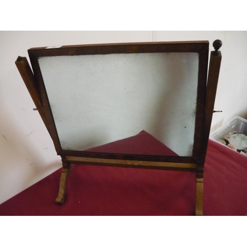 14 - 19th C mahogany framed dressing table mirror