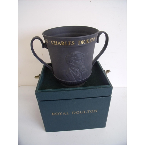 69 - Boxed Royal Doulton Commemorative Limited Edition No 242 Charles Dickens Centenary Tankard