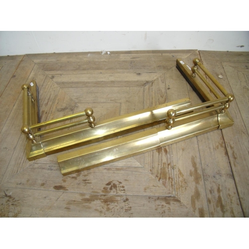 63 - Adjustable width brass fire fender