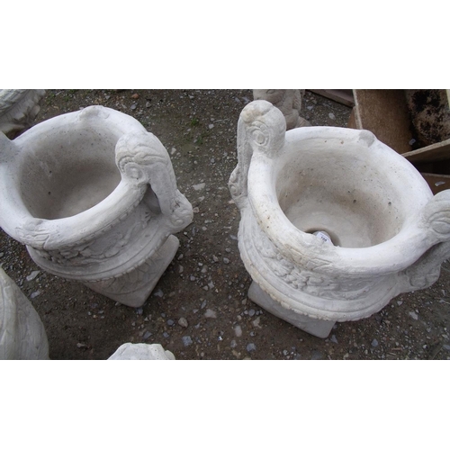 129 - Large decorative two handled urn (2)