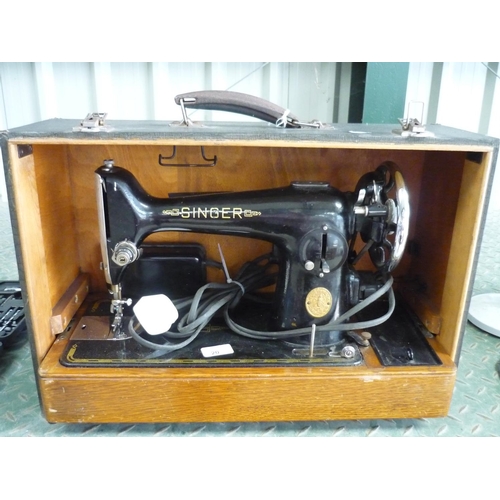 20 - Boxed vintage electric sewing machine