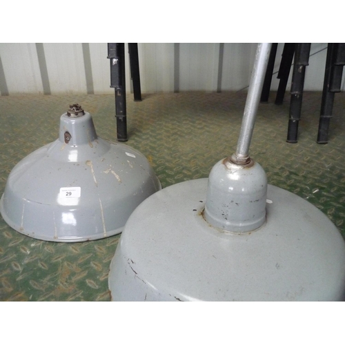 29 - Two industrial heat lamps