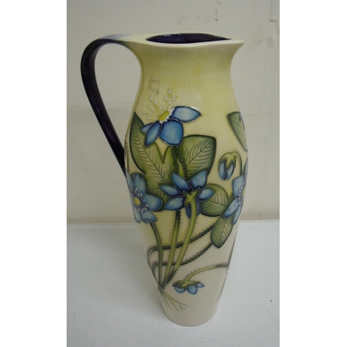 3 - Moorcroft PH Trial jug with daisy floral pattern (27cm high)