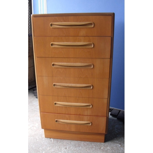 300 - 1970's G plan teak chest of six drawers