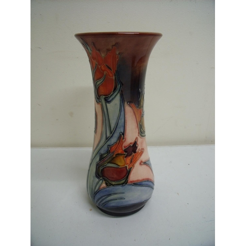 4 - Moorcroft Red Tulip vase (21cm high)