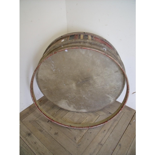 331 - Marching drum with painted decoration by Bessonn Ltd & Company